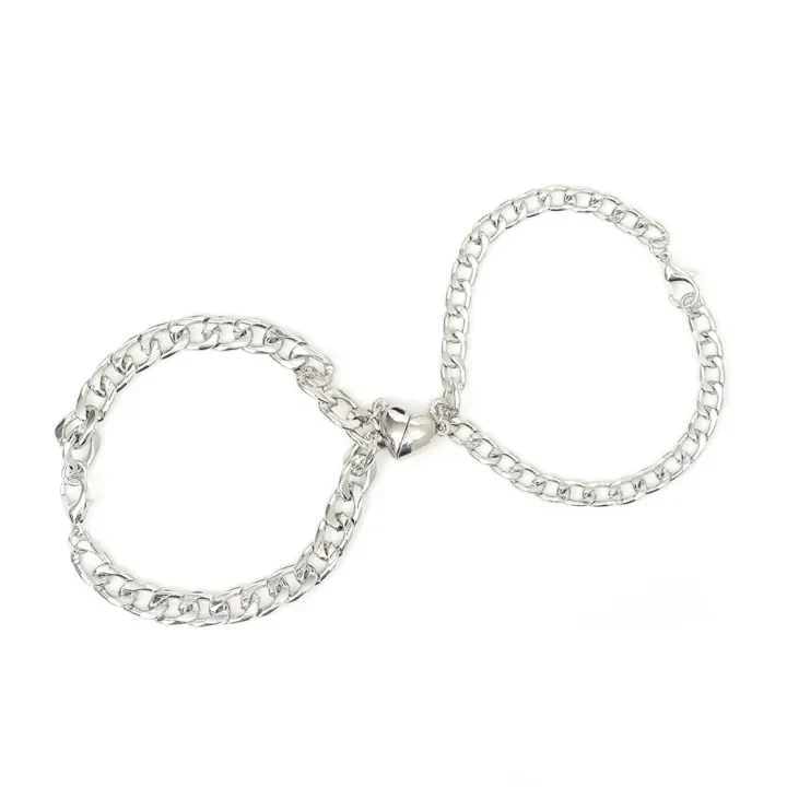 Matching Heart Couples Bracelet
