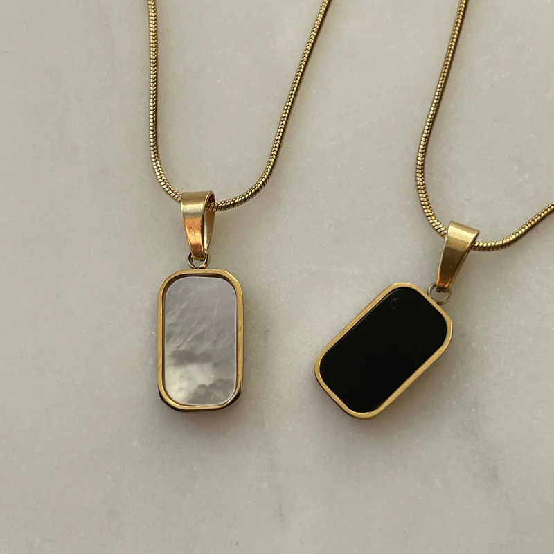 Double Sided Pendant Necklace