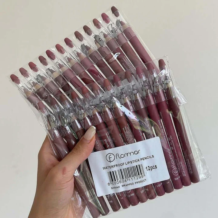 Flormar 12-Piece Waterproof Lipliner Set
