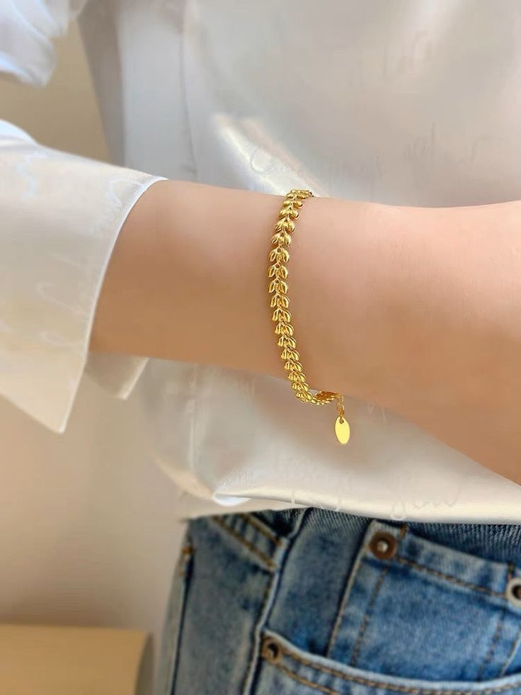 Golden Leaf Bracelet